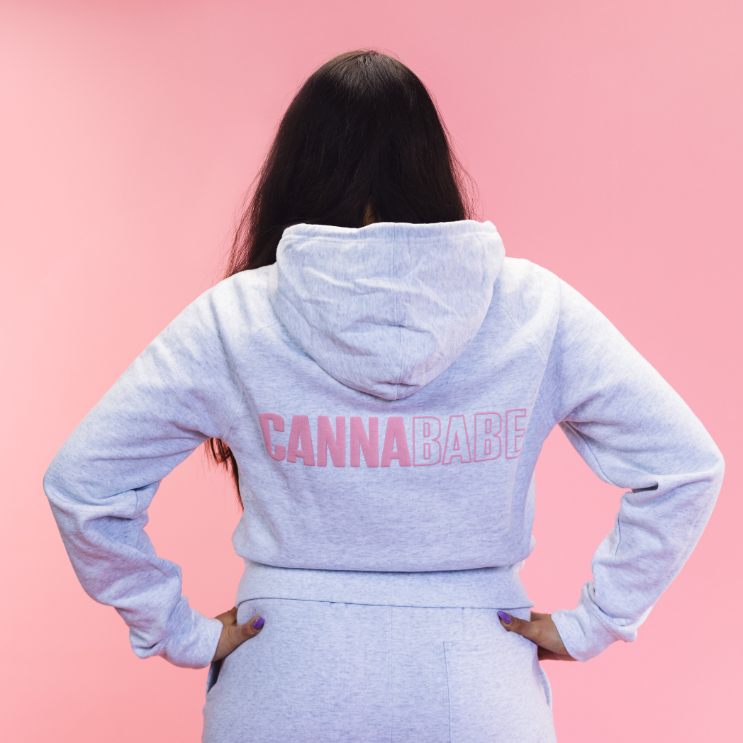 Cannababe Sweatshirt - White Heather