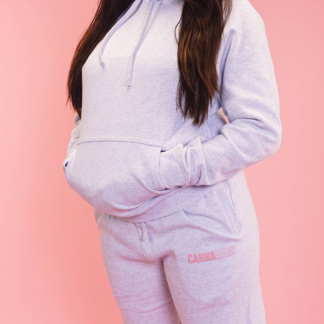 Cannababe Sweatshirt - White Heather