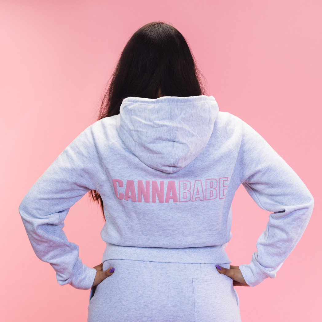 Cannababe Sweatshirt  - White Heather